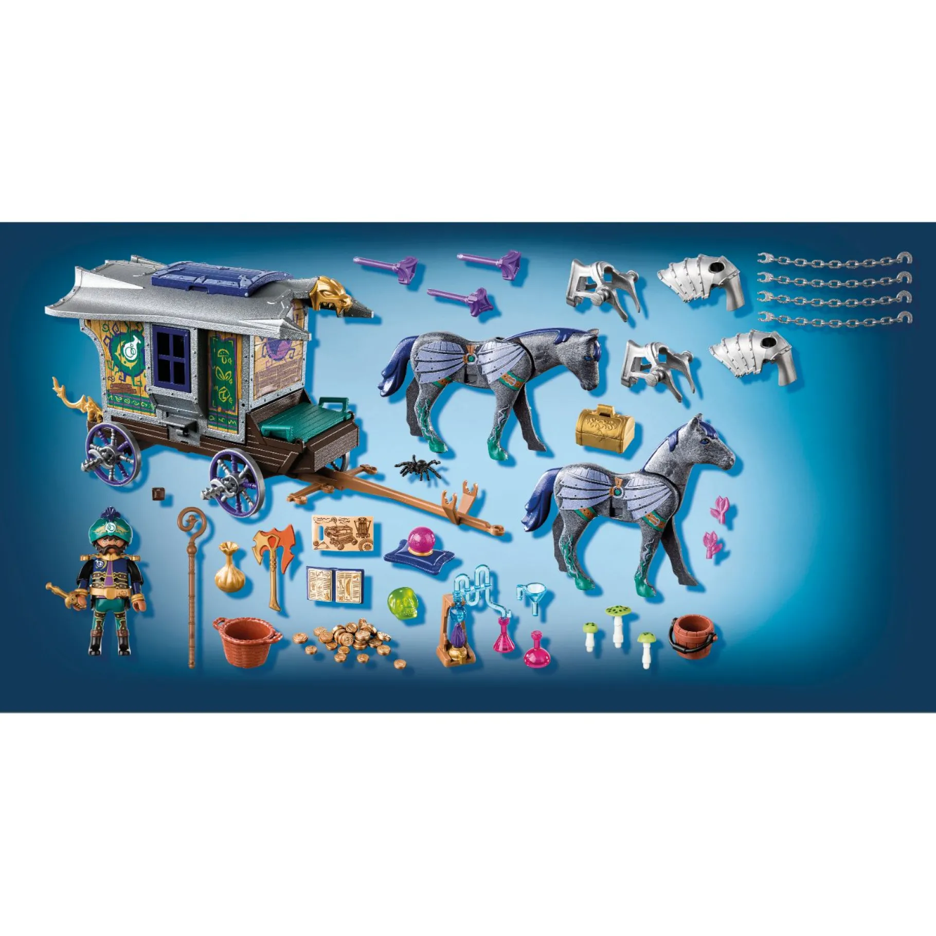 Jongens|Bouwstenen>Playmobil 70903 Novelmore Violet Vale Handelskoets