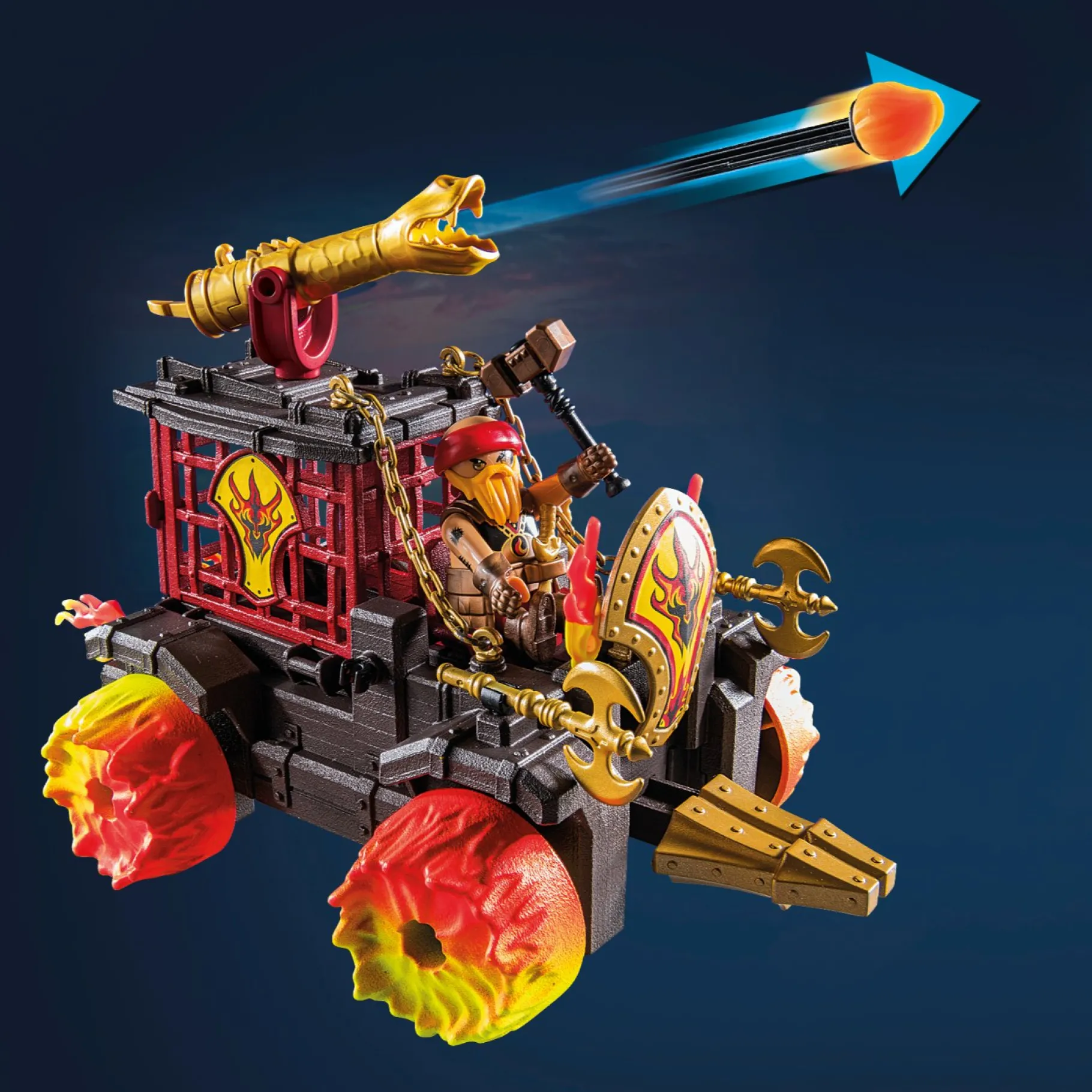 Bouwpakketten>Playmobil 71299 Novelmore Vuurgevecht Wagen