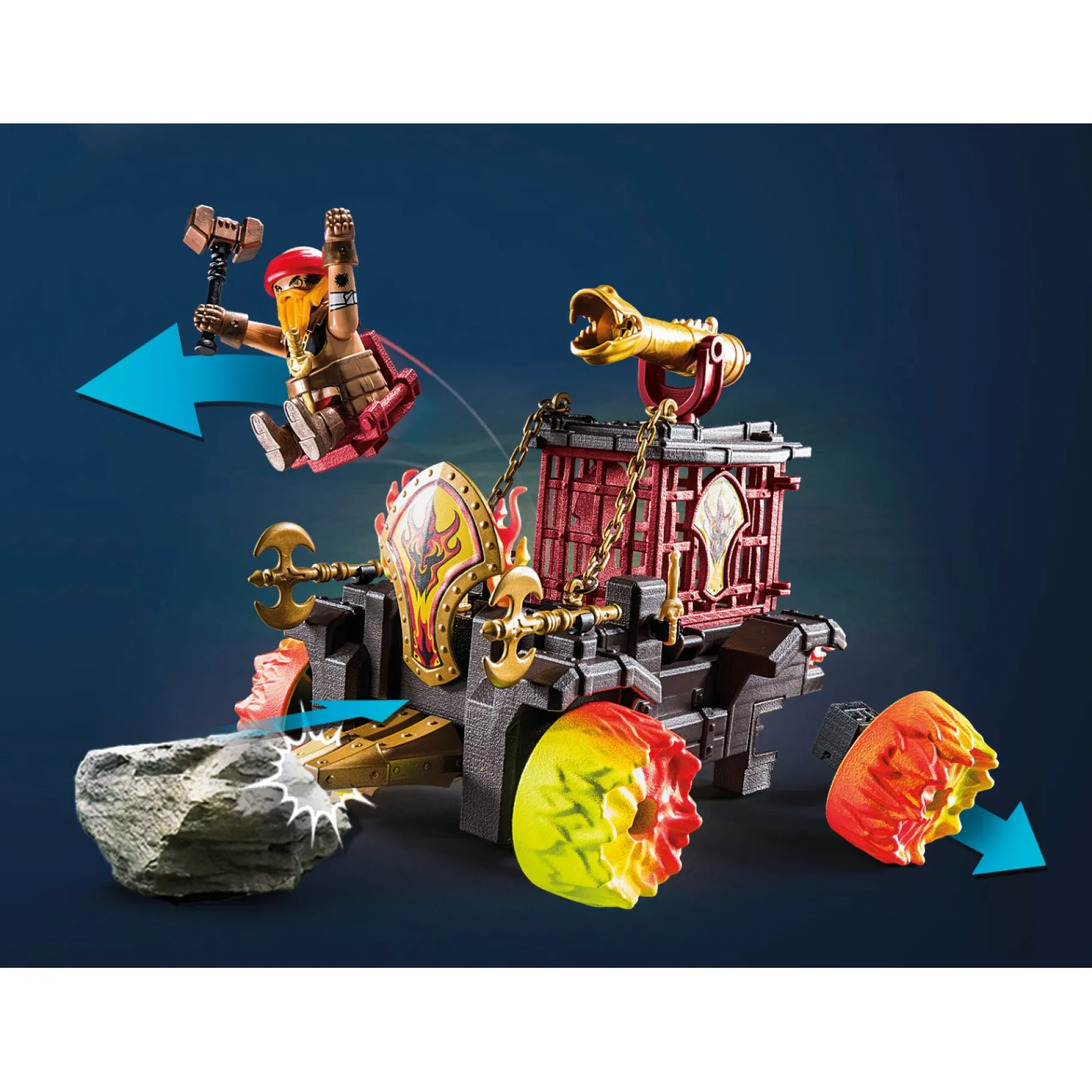 Bouwpakketten>Playmobil 71299 Novelmore Vuurgevecht Wagen