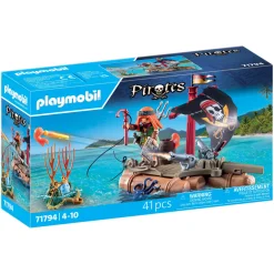 Speelsets|Jongens>Playmobil 71794 piratenvlot met schat