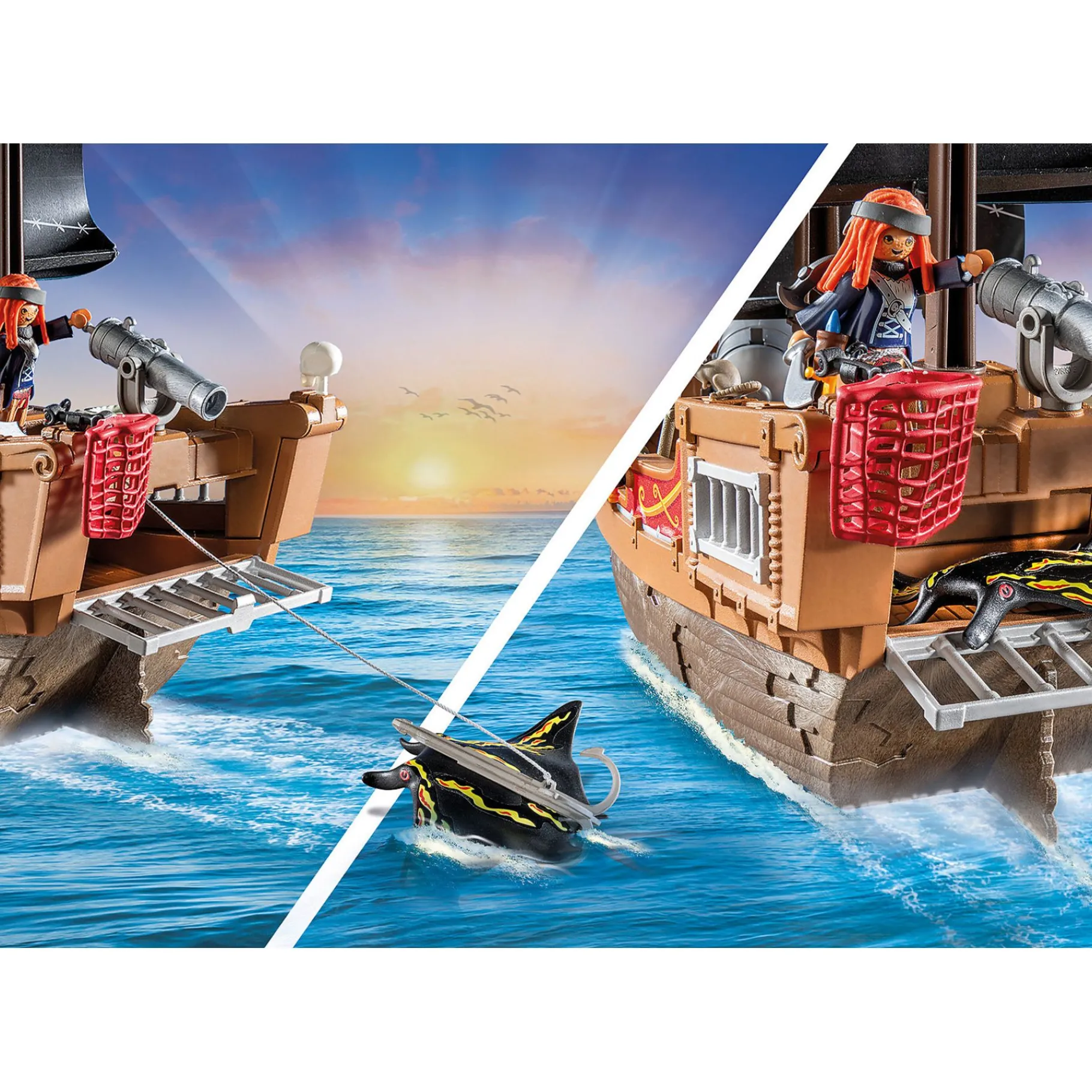 Jongens|Bouwstenen>Playmobil 71530 Pirates Groot Piratenschip