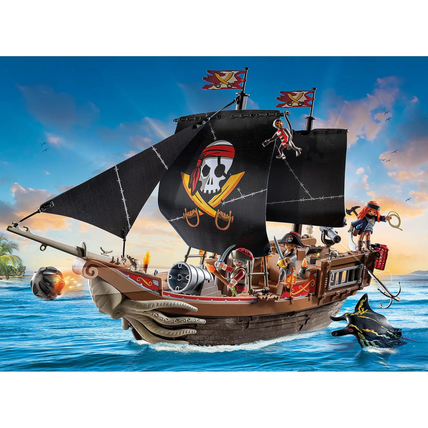Jongens|Bouwstenen>Playmobil 71530 Pirates Groot Piratenschip