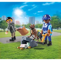 Speelsets|Jongens></noscript>Playmobil 71731 politiehond met boef