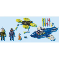 Jongens|Bouwstenen>Playmobil 70780 Politiejet: Drone-Achtervolging