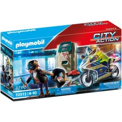 Jongens|Bouwstenen>Playmobil 70572 Politiemotor: Achtervolging  Van De Geldrover