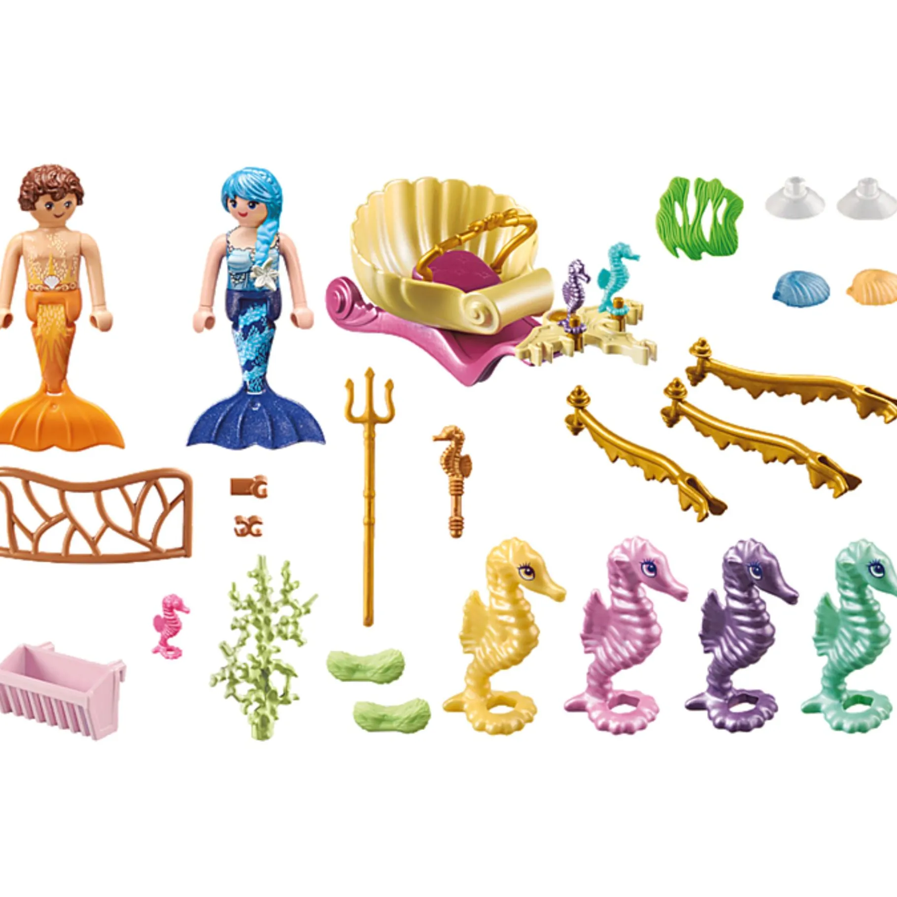 Jongens|Bouwstenen>Playmobil 71500 Princess Magic Zeemeermin Zeepaard Koets