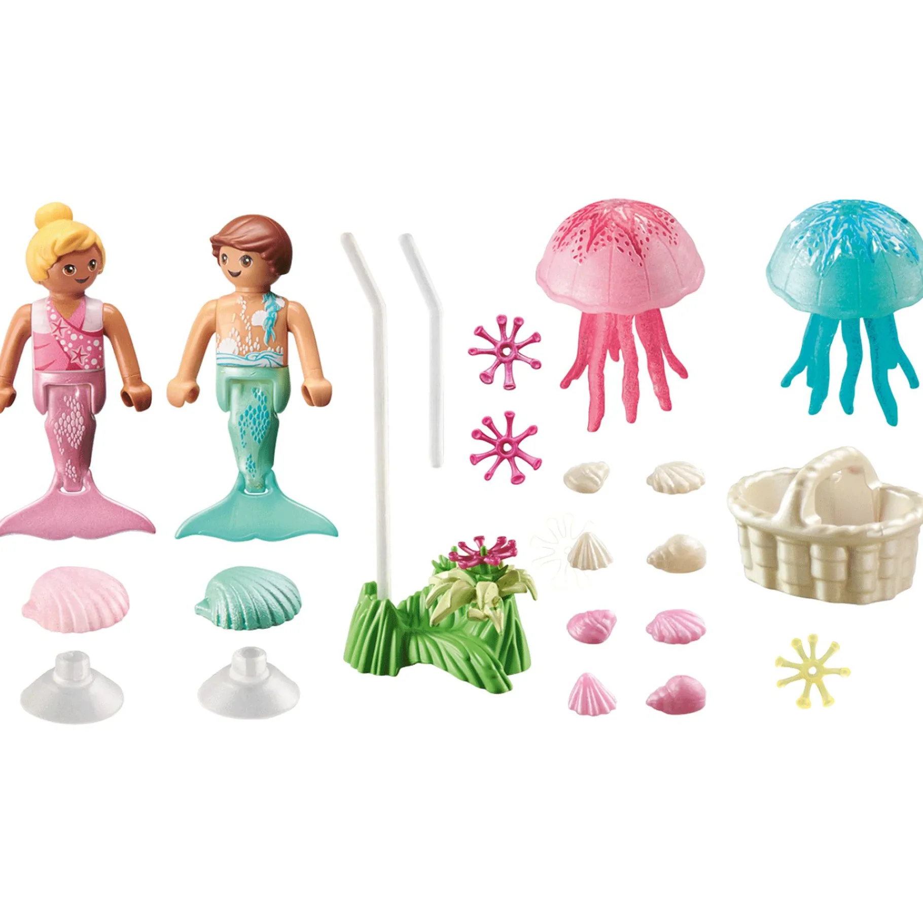 Jongens|Bouwstenen>Playmobil 71504 Princess Magic Zeemeerminkinderen Met Kwallen