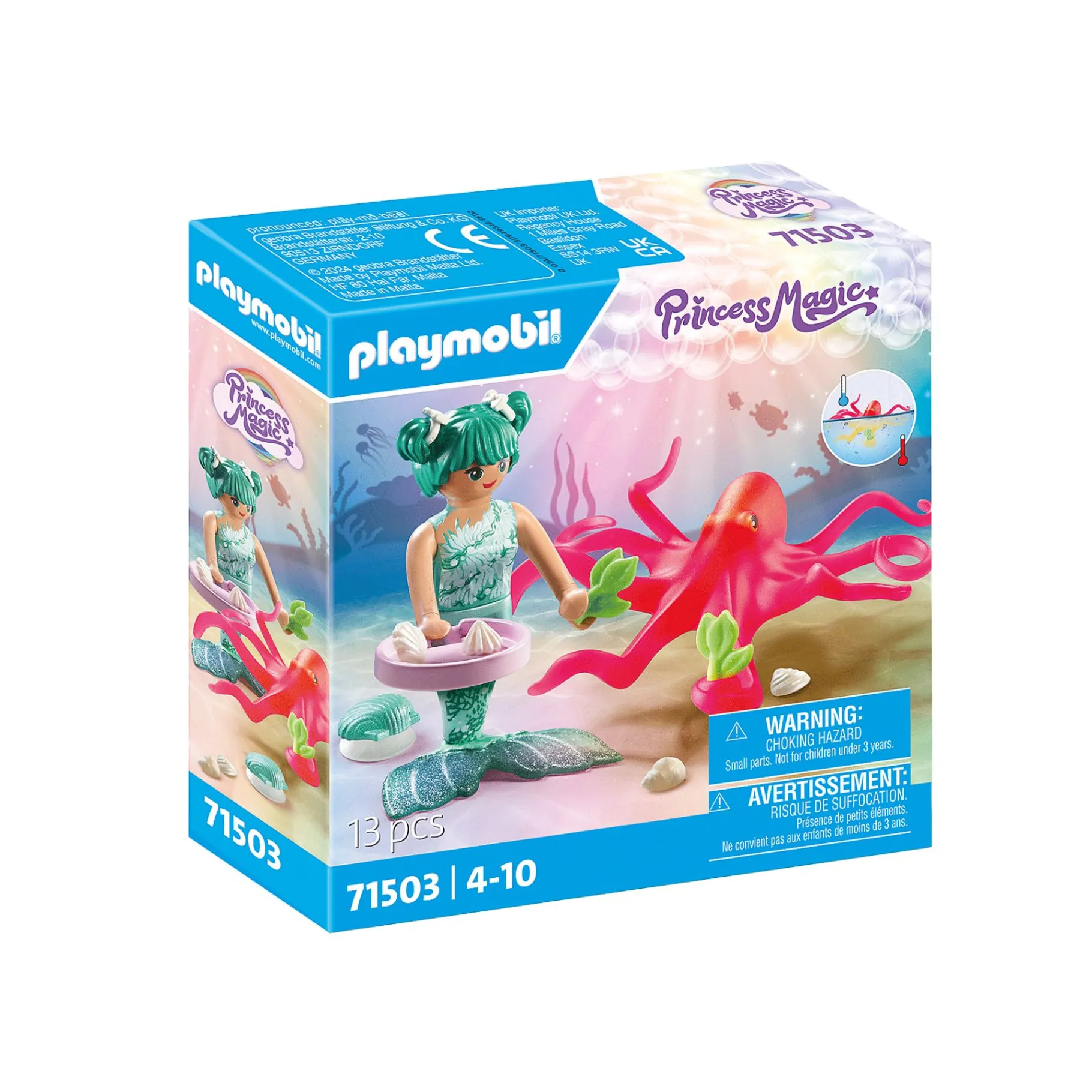 Jongens|Bouwstenen>Playmobil 71503 Princess Magic Zeemeermin Met Van kleur veranderende octopus