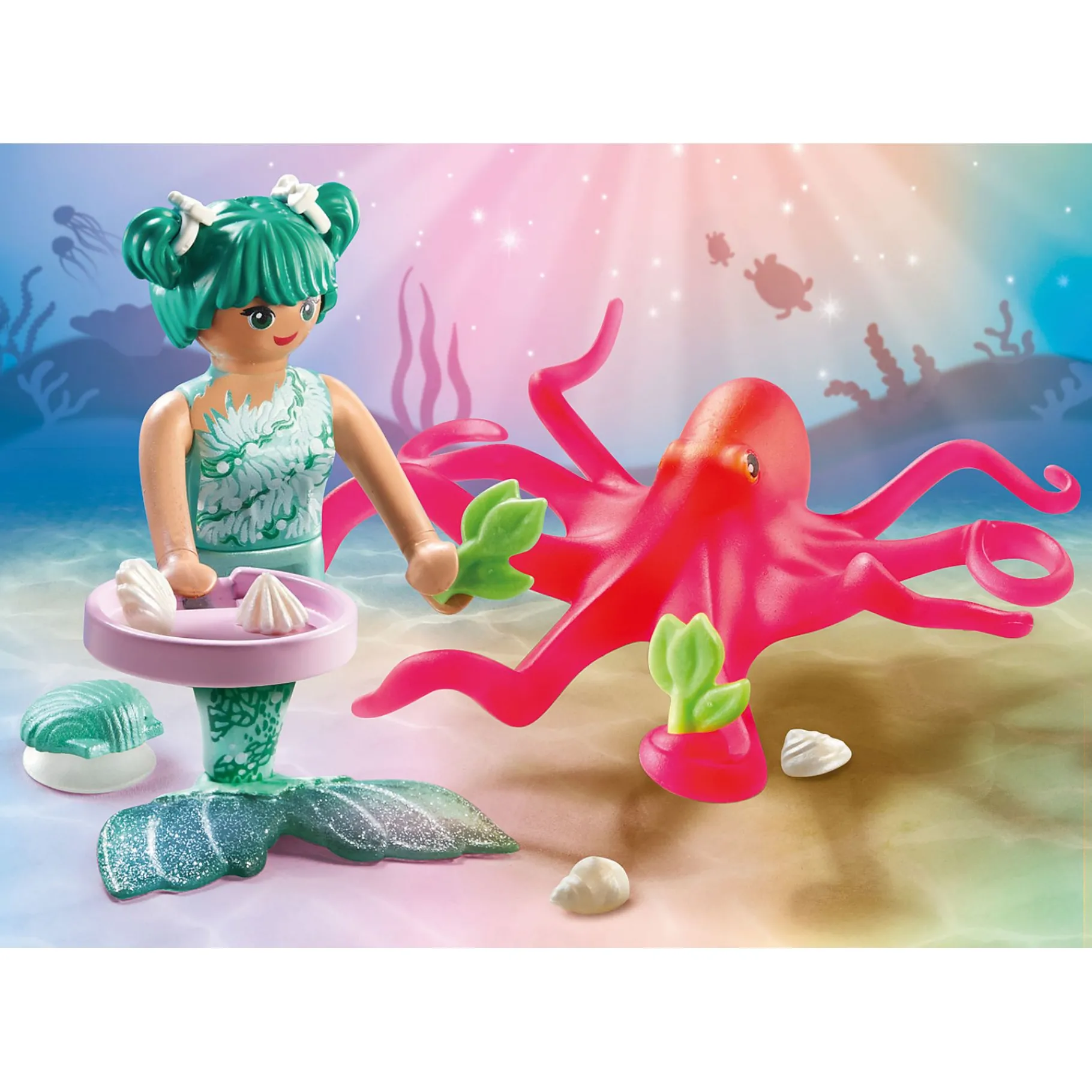 Jongens|Bouwstenen>Playmobil 71503 Princess Magic Zeemeermin Met Van kleur veranderende octopus