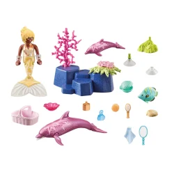 Jongens|Bouwstenen>Playmobil 71501 Princess Magic Zeemeermin Met Dolfijnen
