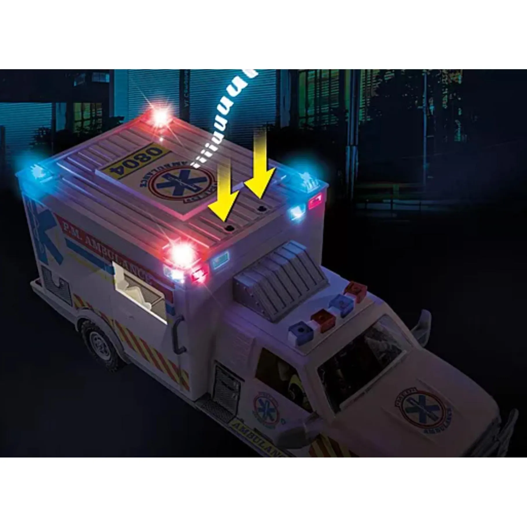 Bouwstenen|Jongens>Playmobil 70936 Reddingsvoertuig: US Ambulance