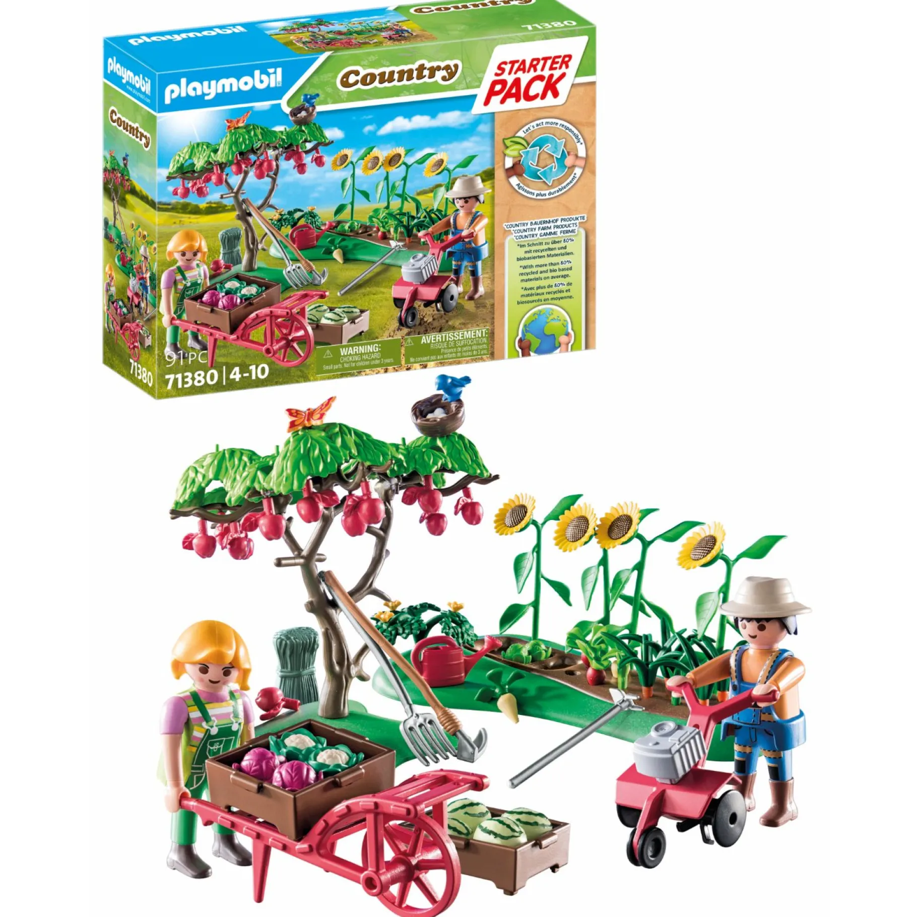 Bouwpakketten>Playmobil 71380 Starter Boerderij Moestuin