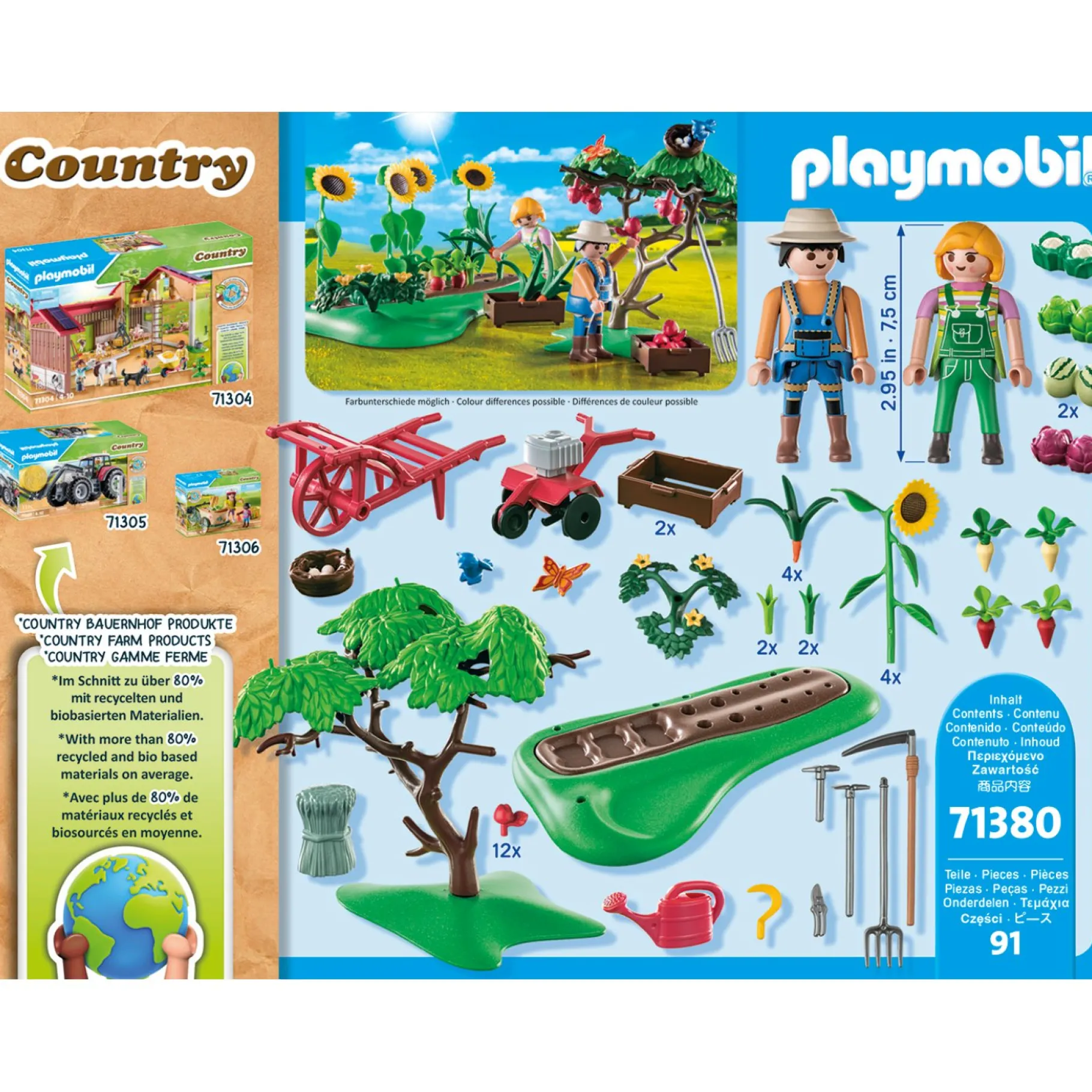 Bouwpakketten>Playmobil 71380 Starter Boerderij Moestuin