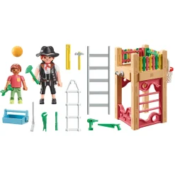 Bouwstenen|Jongens>Playmobil 71475 Starter Packs Timmerman Op Weg  Naar Klus