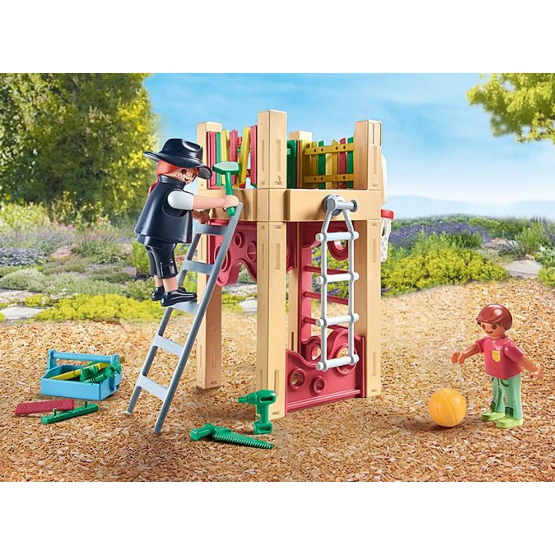 Bouwstenen|Jongens>Playmobil 71475 Starter Packs Timmerman Op Weg Naar Klus