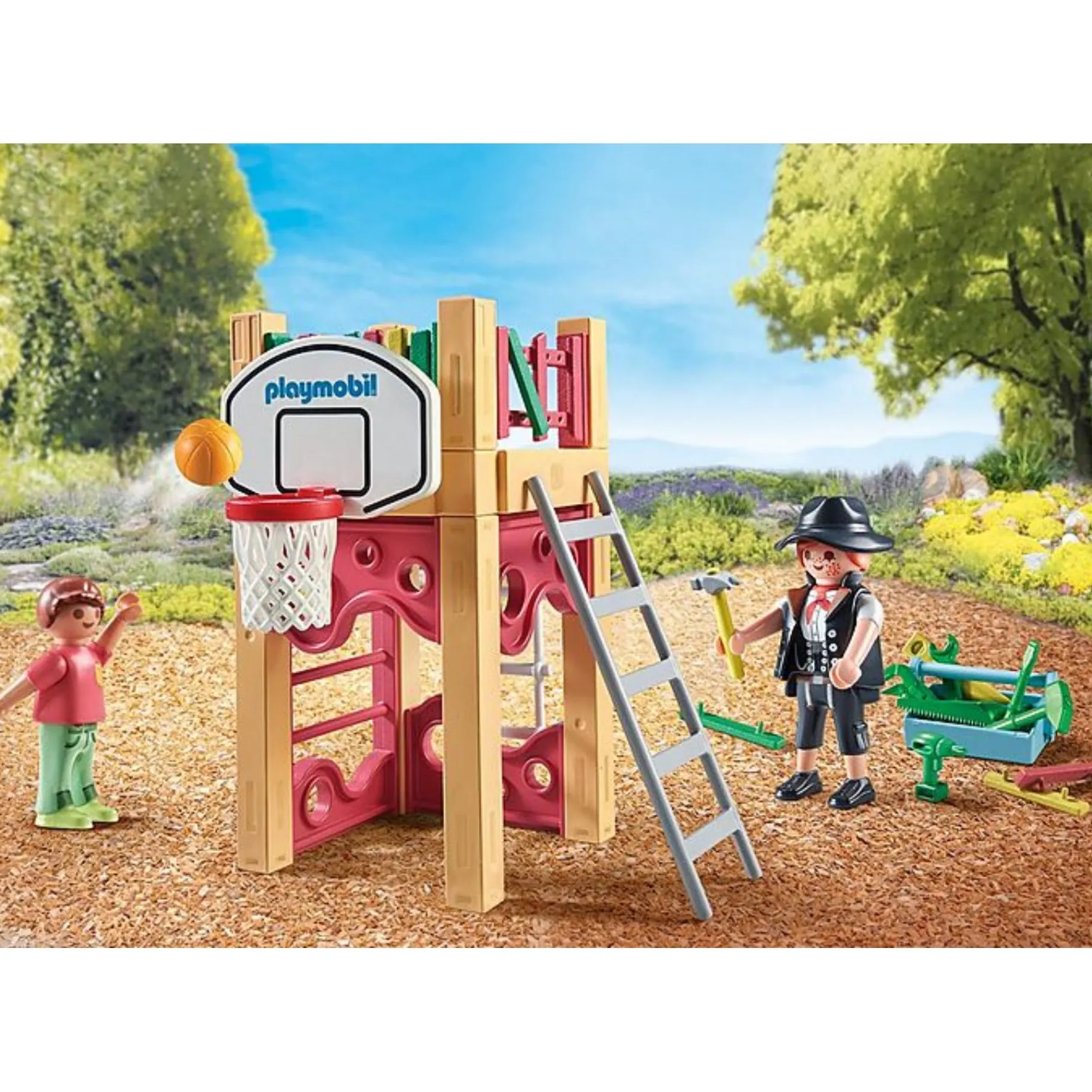 Bouwstenen|Jongens>Playmobil 71475 Starter Packs Timmerman Op Weg Naar Klus