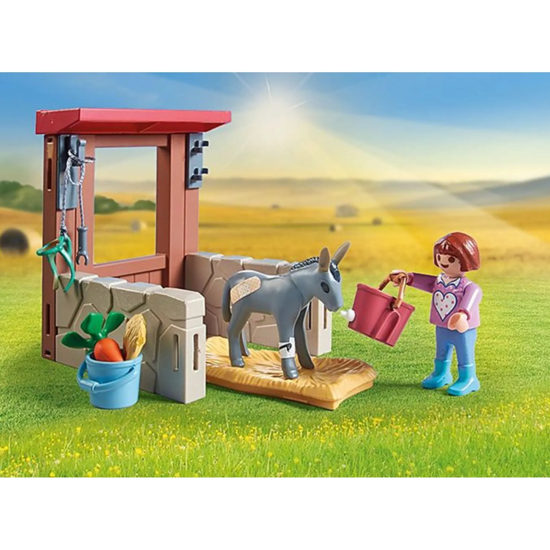 Bouwstenen|Jongens>Playmobil 71471 Starter Packs Boerderij Dierenarts