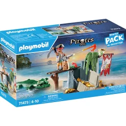 Jongens|Bouwstenen> Playmobil 71473 Starter Packs Piraat Met Alligator