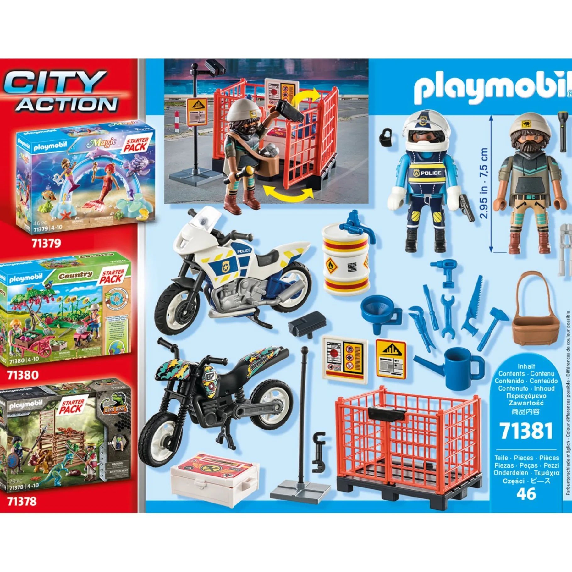 Bouwpakketten>Playmobil 71381 Starter Politie