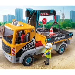 Speelsets|Jongens>Playmobil 71750 vrachtwagen met kraan