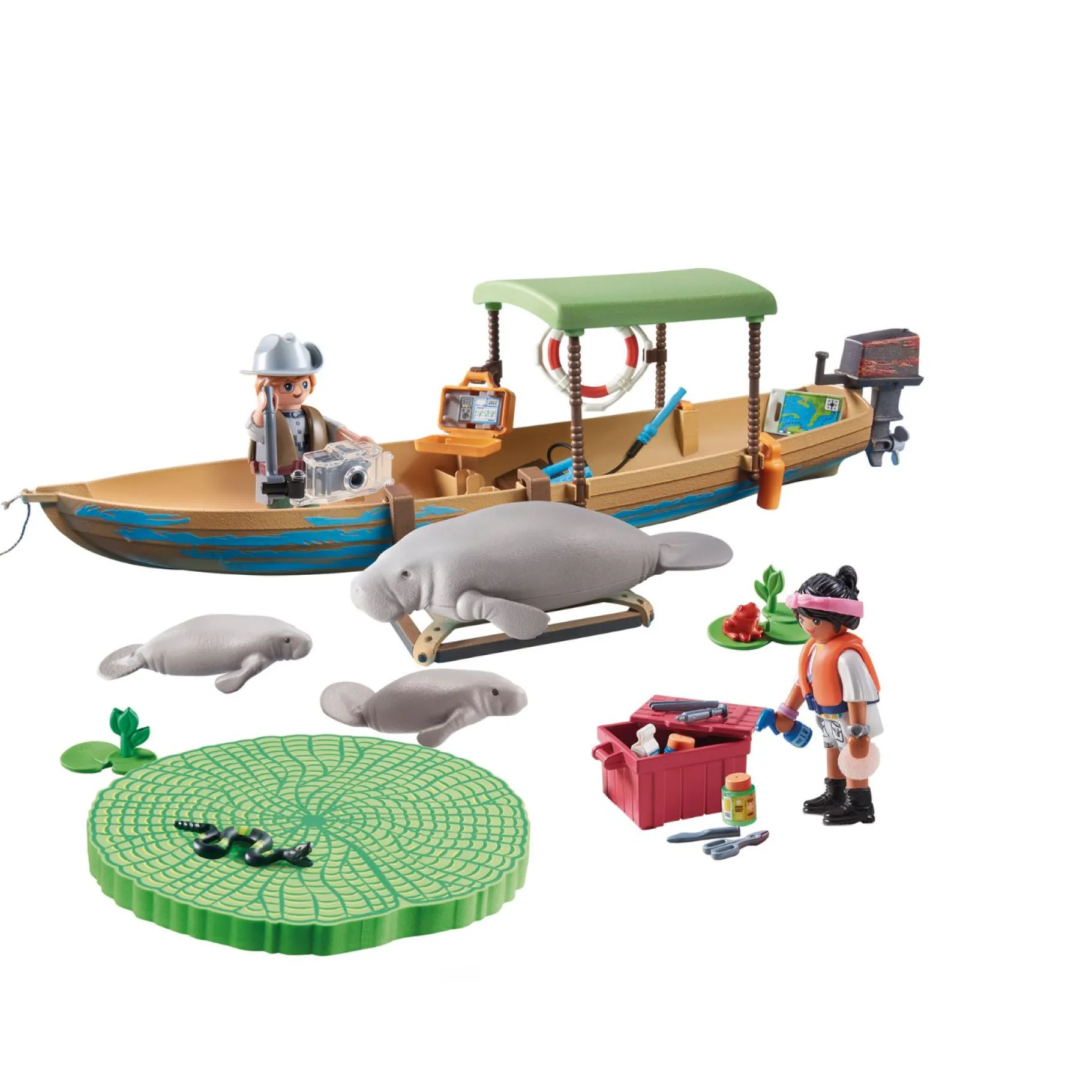 Jongens|Bouwstenen>Playmobil 71010 Wiltopia Boottocht Zeekoeien