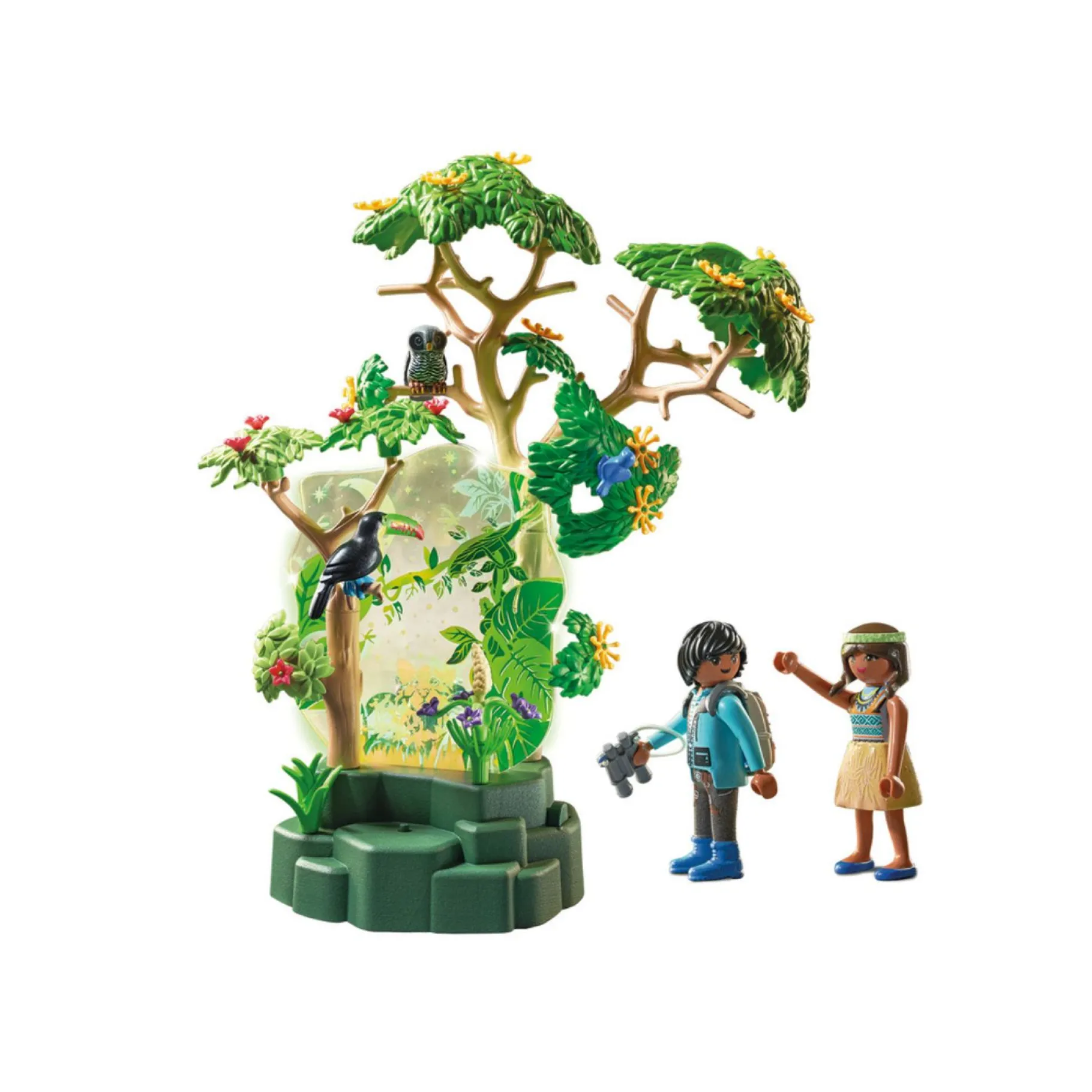 Jongens|Bouwstenen>Playmobil 71009 Wiltopia Nachtlicht Regenwoud