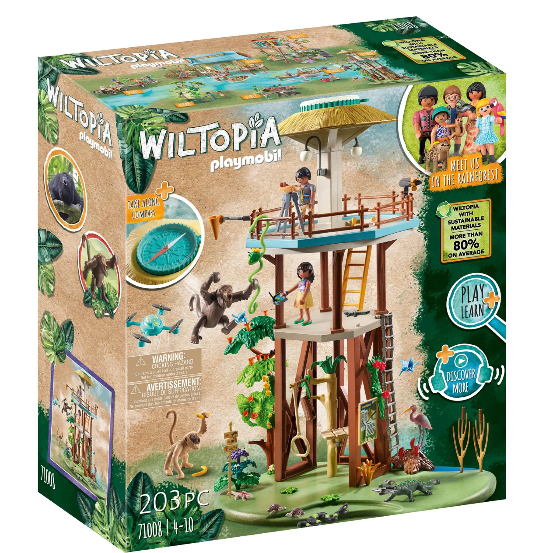 Jongens|Bouwstenen>Playmobil 71008 Wiltopia Onderzoeksstation