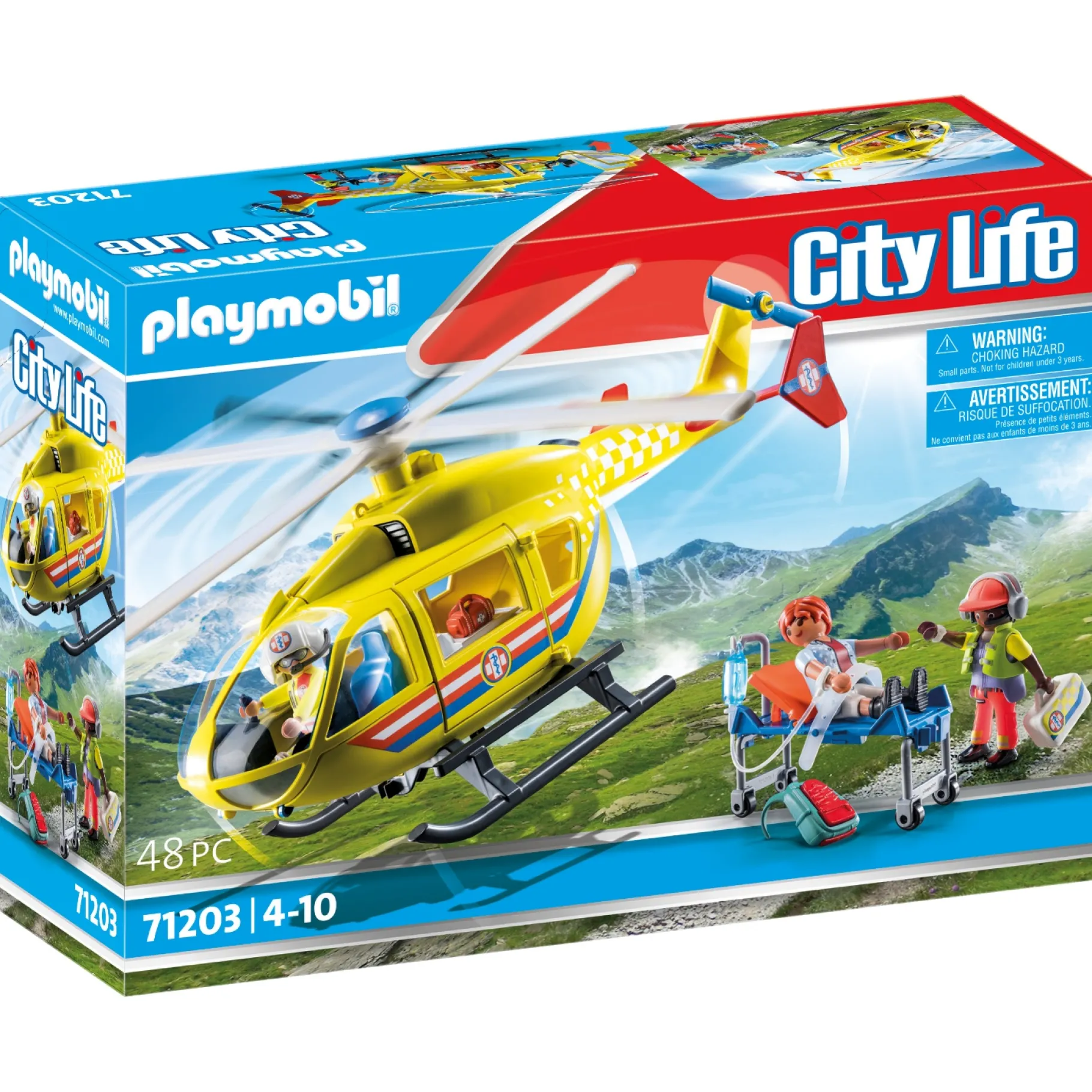 Bouwstenen|Jongens>Playmobil City 71203 Reddingshelikopter