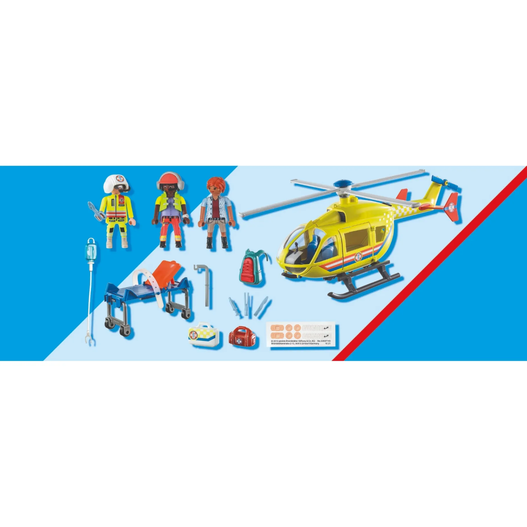 Bouwstenen|Jongens>Playmobil City 71203 Reddingshelikopter