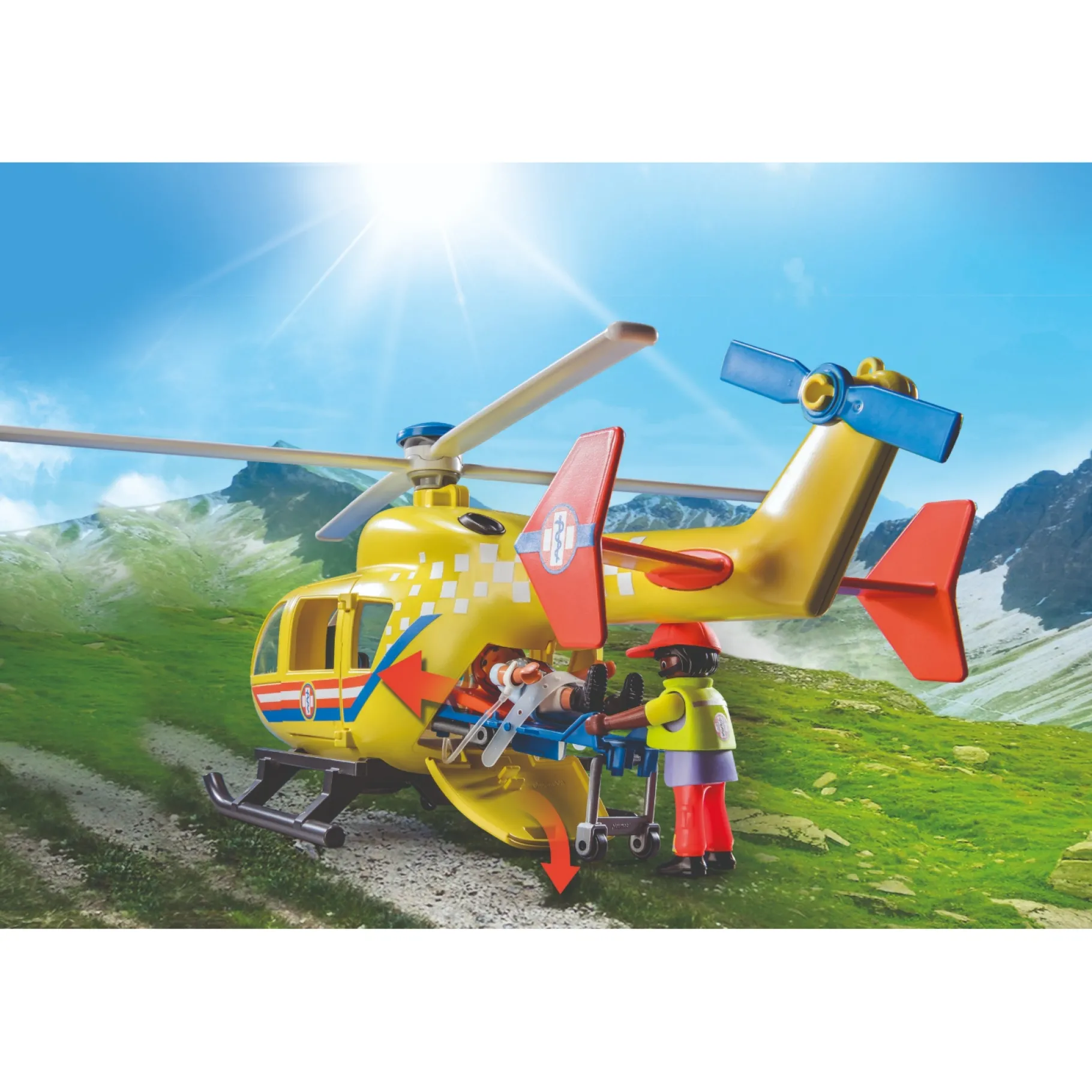Bouwstenen|Jongens>Playmobil City 71203 Reddingshelikopter