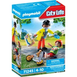 Jongens|Bouwstenen>Playmobil City 71245 Verpleegkundige met Patiënt