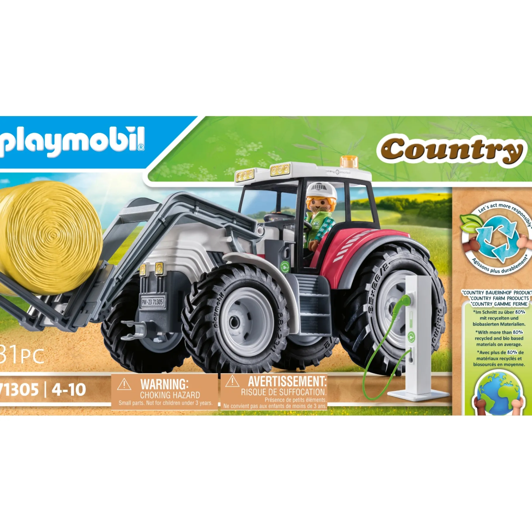 Bouwstenen>Playmobil Country 71305 Grote Trekker Met Accessoires
