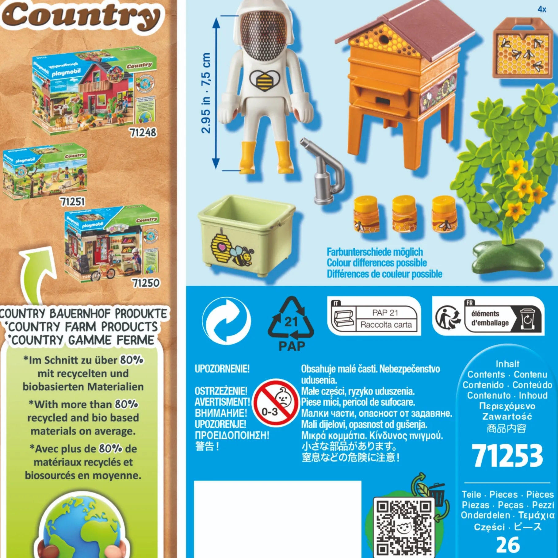 Jongens|Bouwstenen>Playmobil Country 71253 Imker