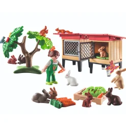 Jongens|Bouwstenen>Playmobil Country 71252 Konijnenhok