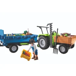 Jongens|Bouwstenen>Playmobil Country 71249 Trekker Met Aanhanger