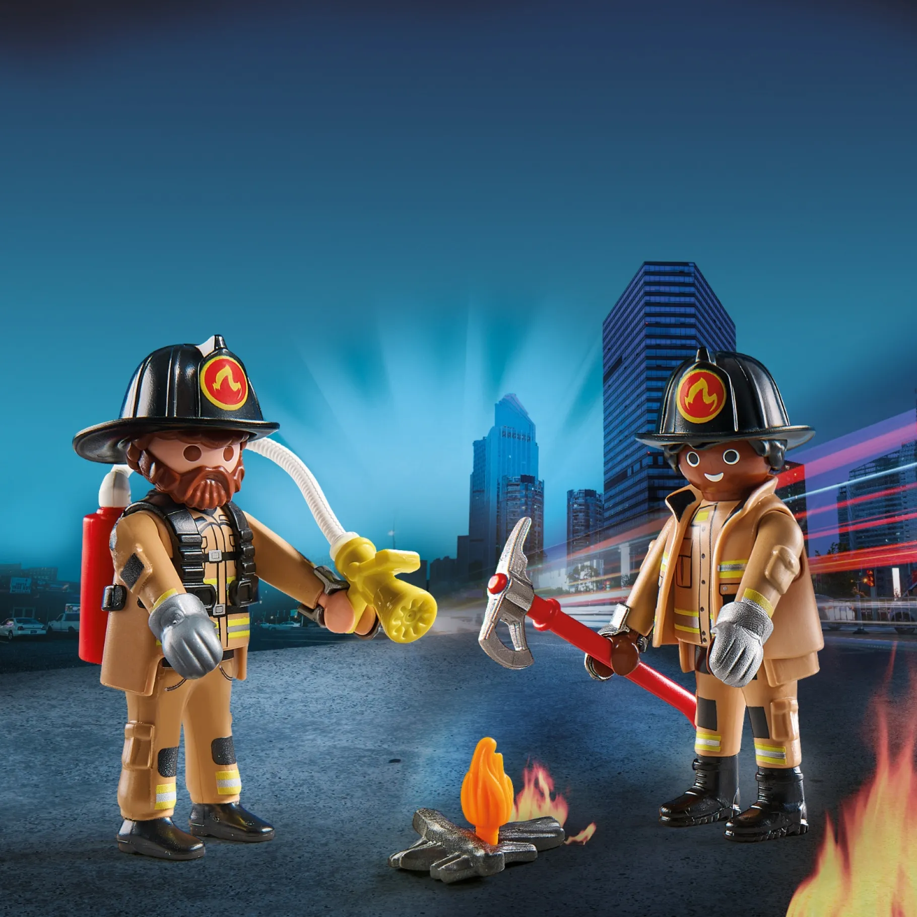 Jongens|Bouwstenen>Playmobil Duo 71207 Brandweerlieden