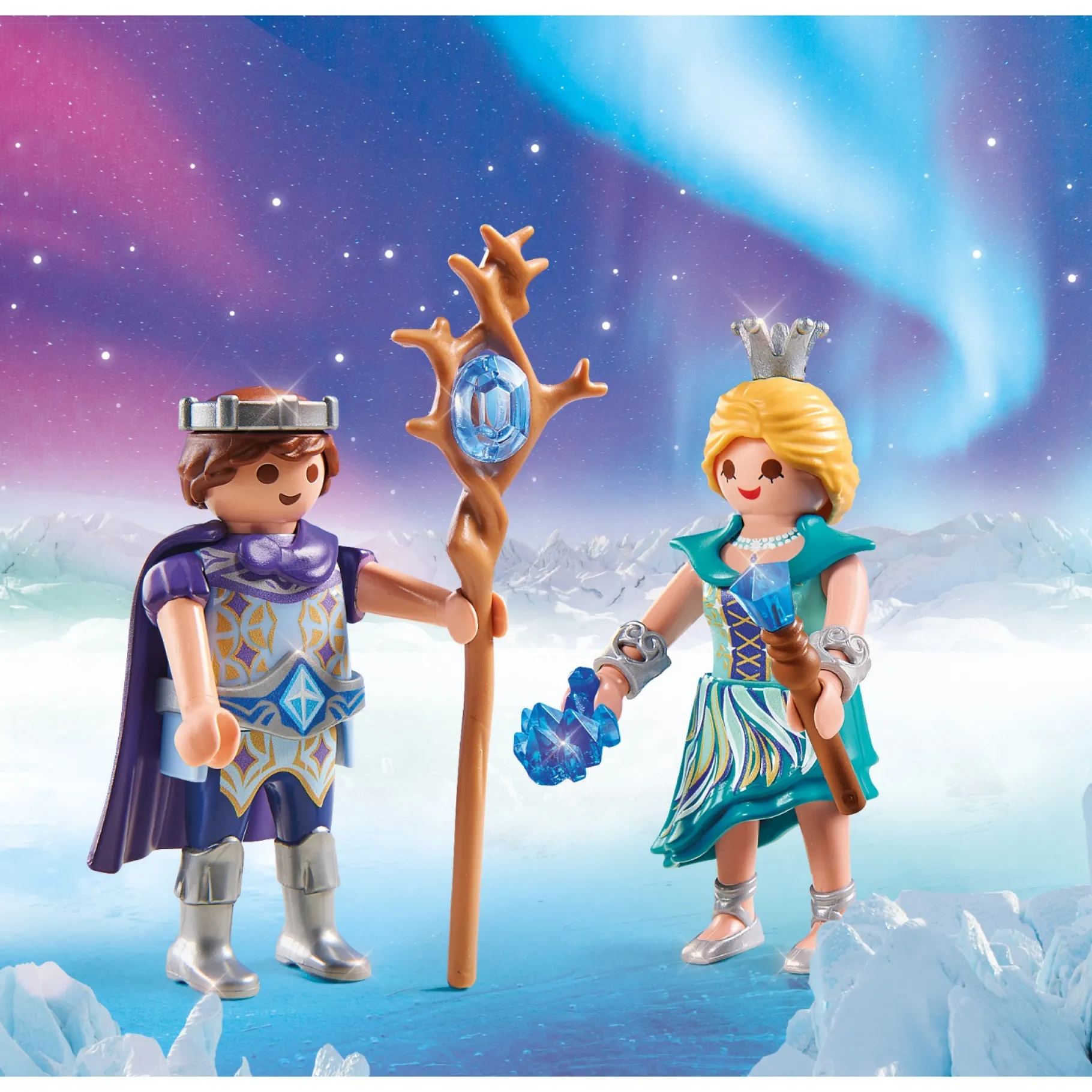 Jongens|Bouwstenen>Playmobil Duo 71208 IJsprinses en IJsprins