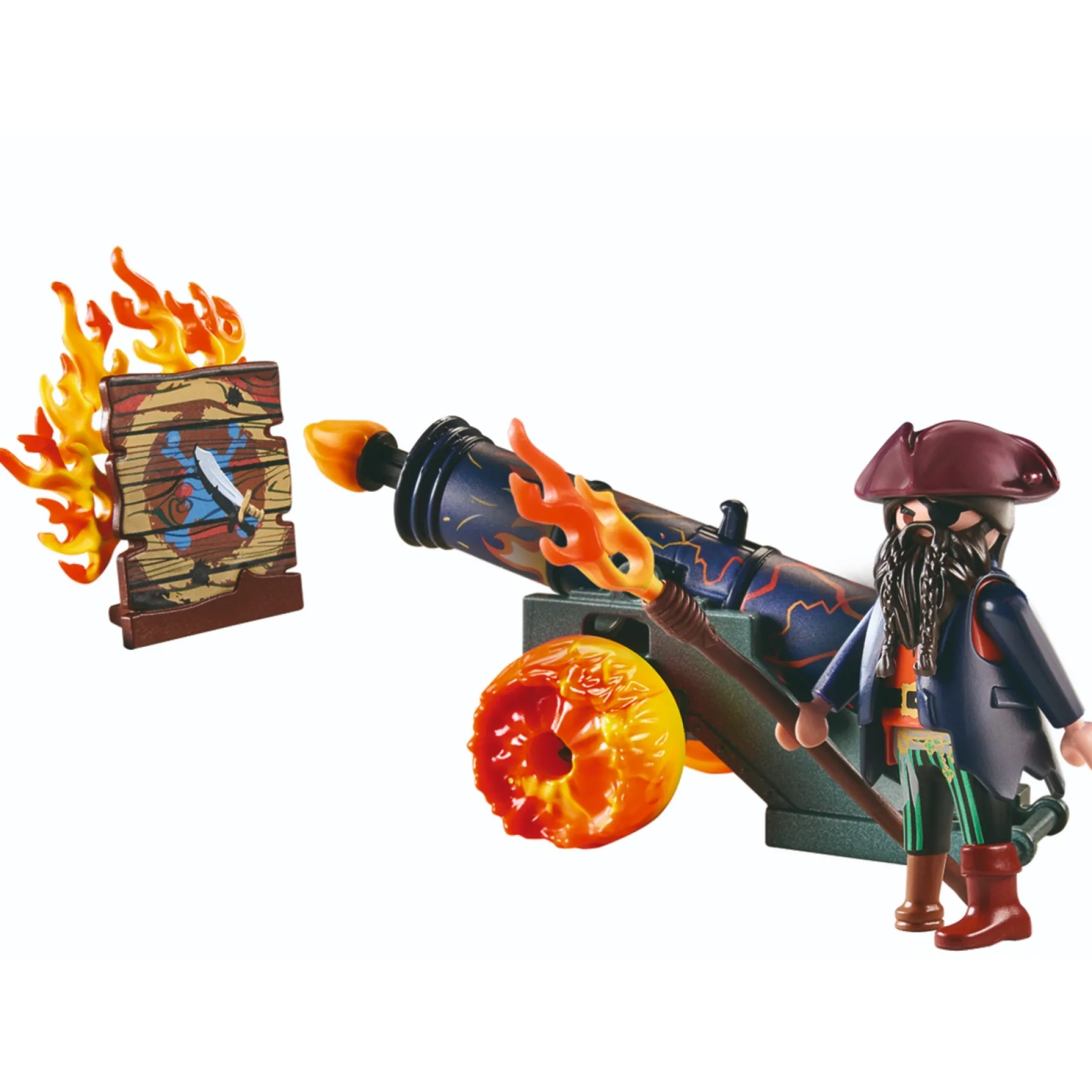 Jongens|Bouwstenen>Playmobil Giftset 71189 Pirates Piraat Met Kanon