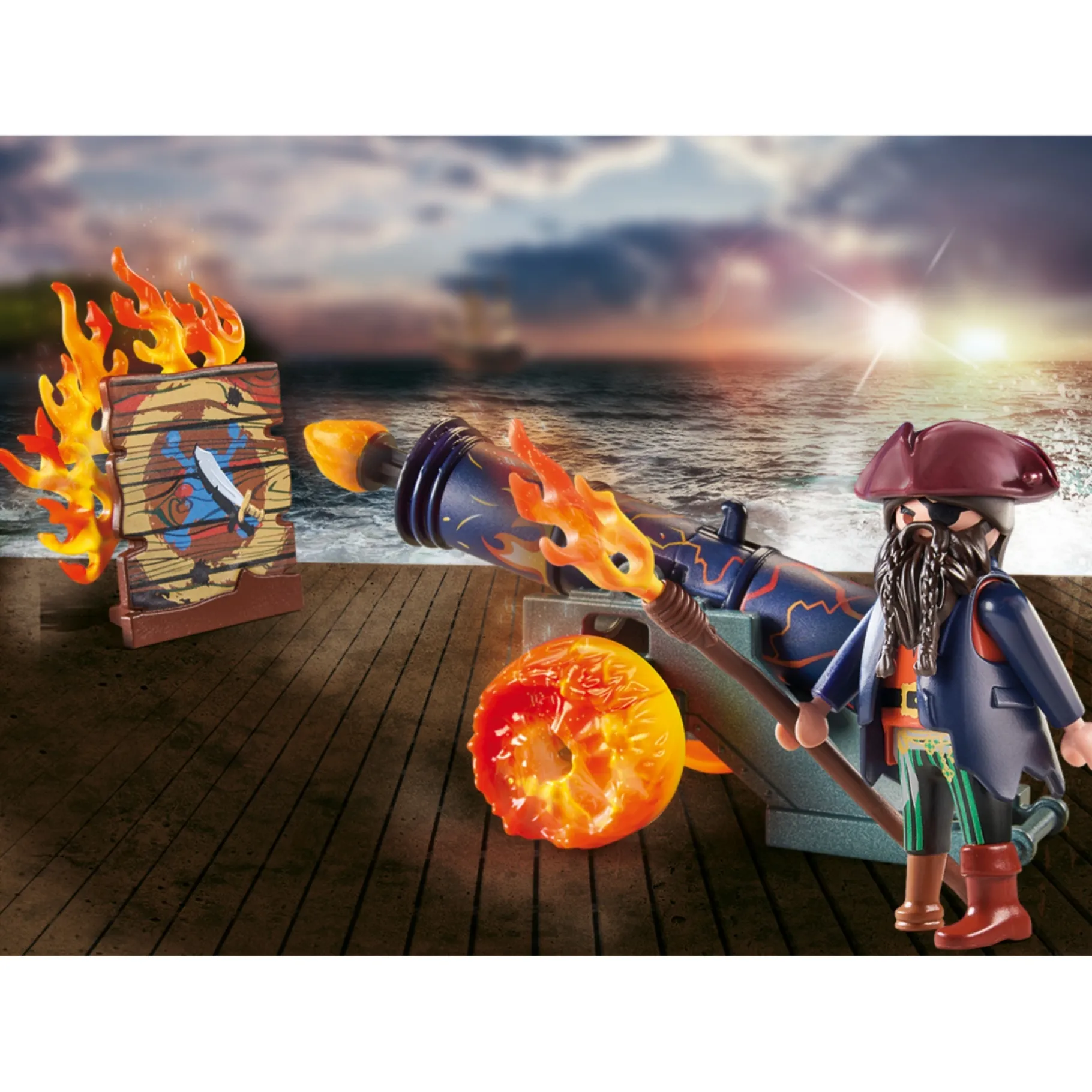 Jongens|Bouwstenen>Playmobil Giftset 71189 Pirates Piraat Met Kanon