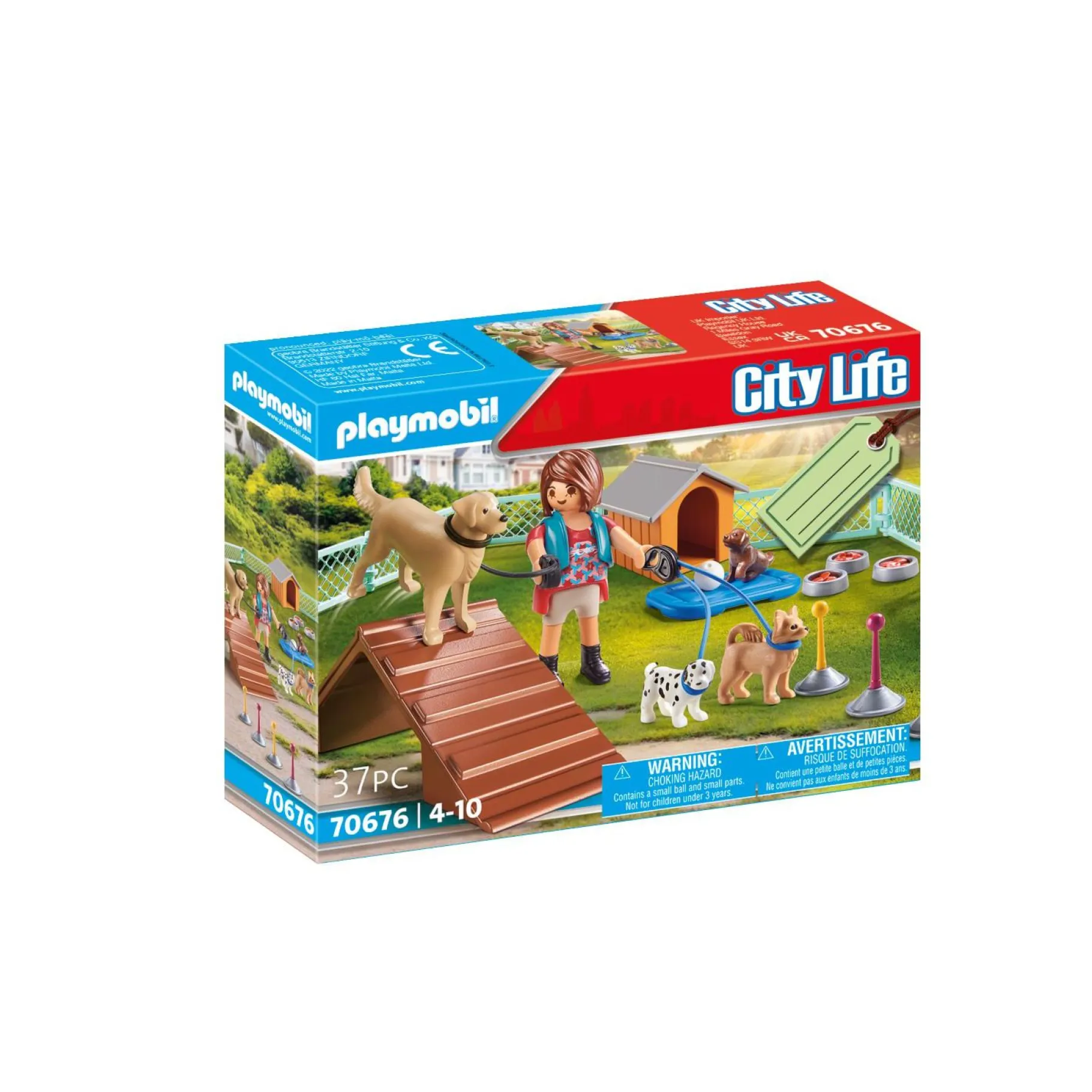 Jongens|Bouwstenen>Playmobil Giftset City Life 70676 Hondentrainster