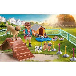 Jongens|Bouwstenen>Playmobil Giftset City Life 70676 Hondentrainster