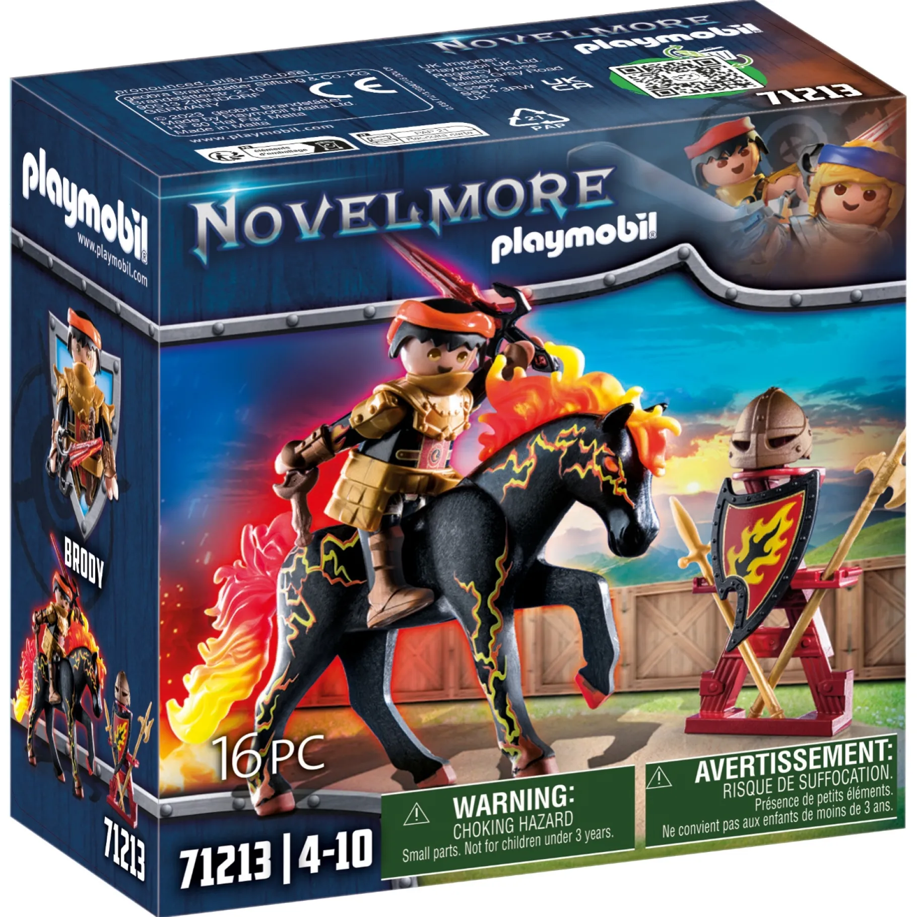 Bouwstenen|Jongens>Playmobil Novelmore 71213 Burnham Raiders Vuurridder