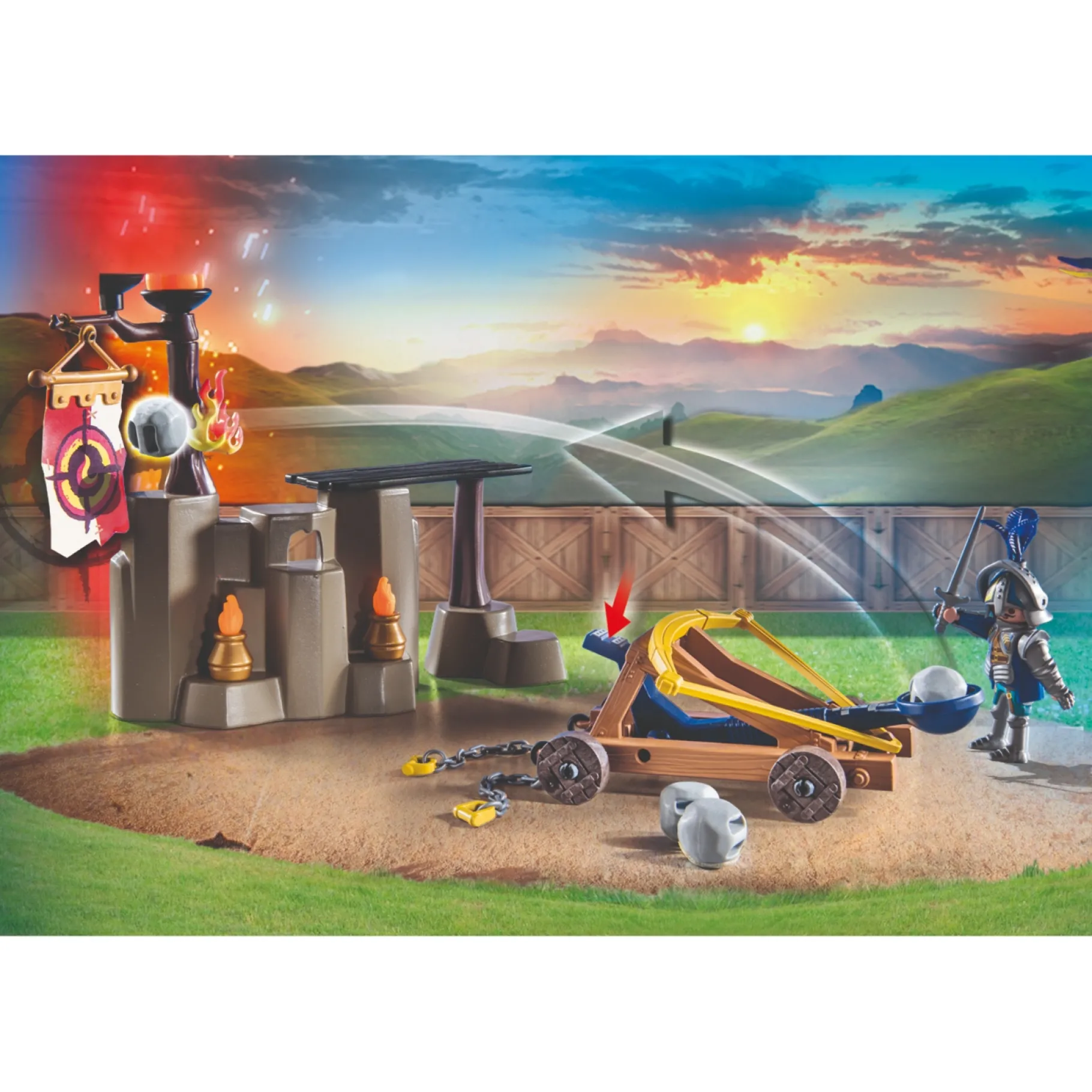 Jongens|Bouwstenen>Playmobil Novelmore 71210 Toernooi Terrein