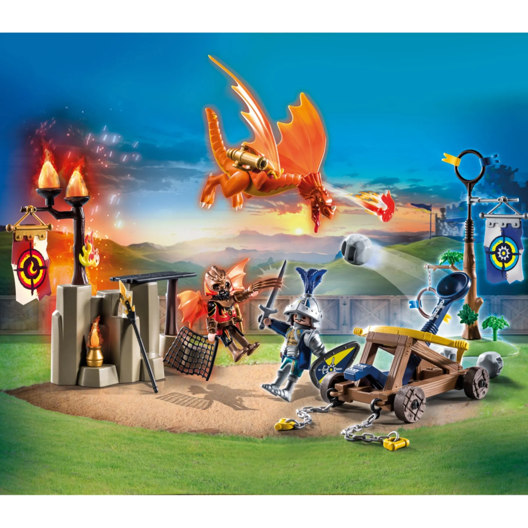 Jongens|Bouwstenen>Playmobil Novelmore 71210 Toernooi Terrein