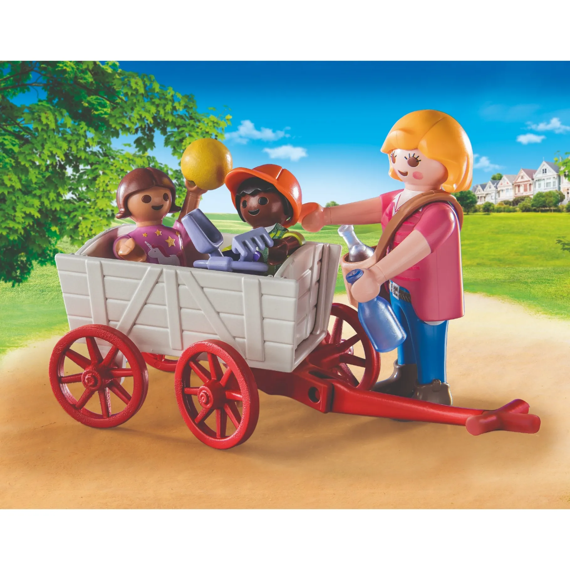 Jongens|Bouwstenen>Playmobil Starterpack 71258 Opvoeder Bolderwagen