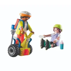 Jongens|Bouwstenen>Playmobil Starterpack 71257 Rescue met Segway