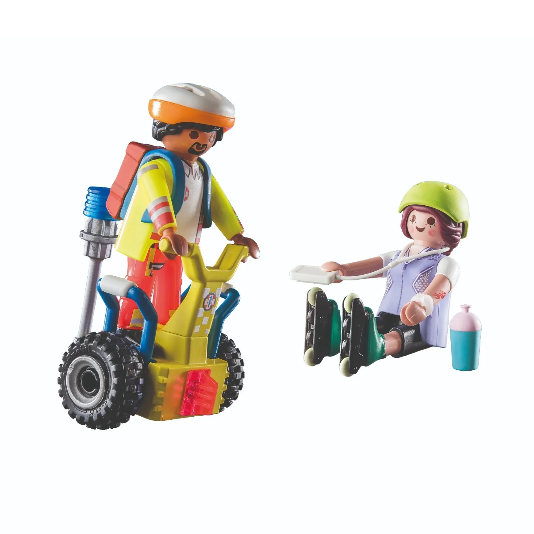 Jongens|Bouwstenen>Playmobil Starterpack 71257 Rescue met Segway