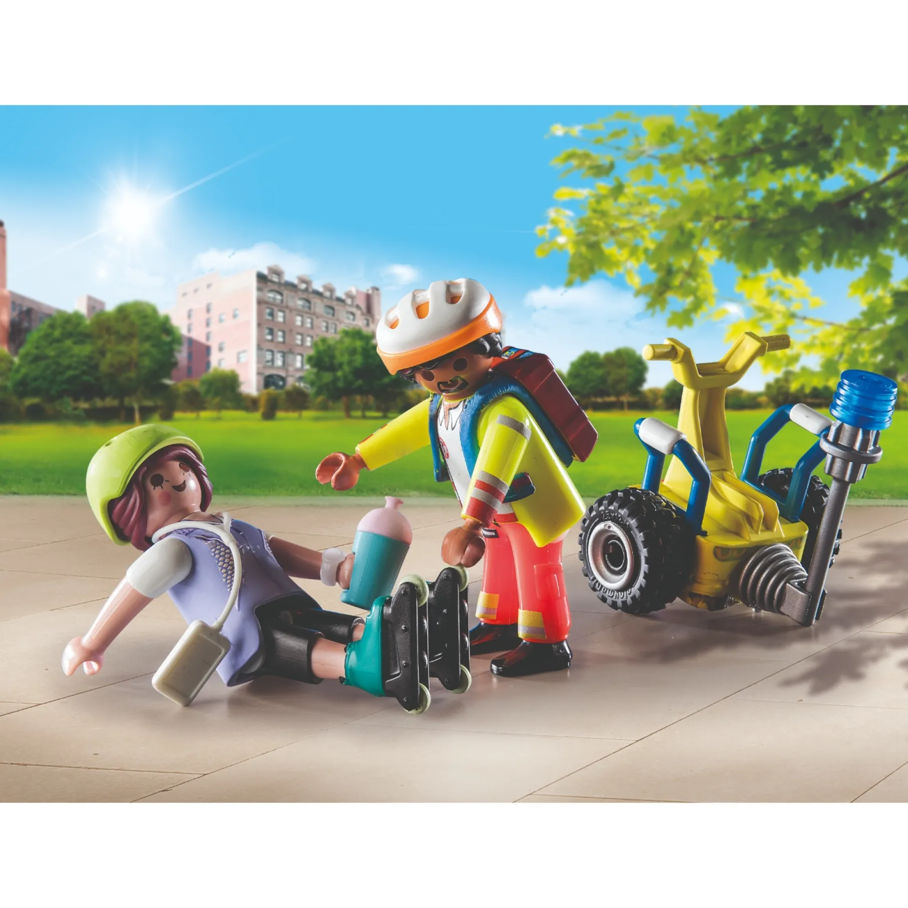 Jongens|Bouwstenen>Playmobil Starterpack 71257 Rescue met Segway
