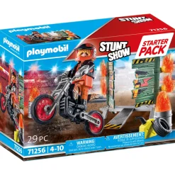 Jongens|Bouwstenen>Playmobil Starterpack 71256 Stuntshow Motor