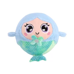 Speelballen></noscript>Pluchiez bal bouncing konijn/zeemeermin/ unicorn 23 cm 3 assorti